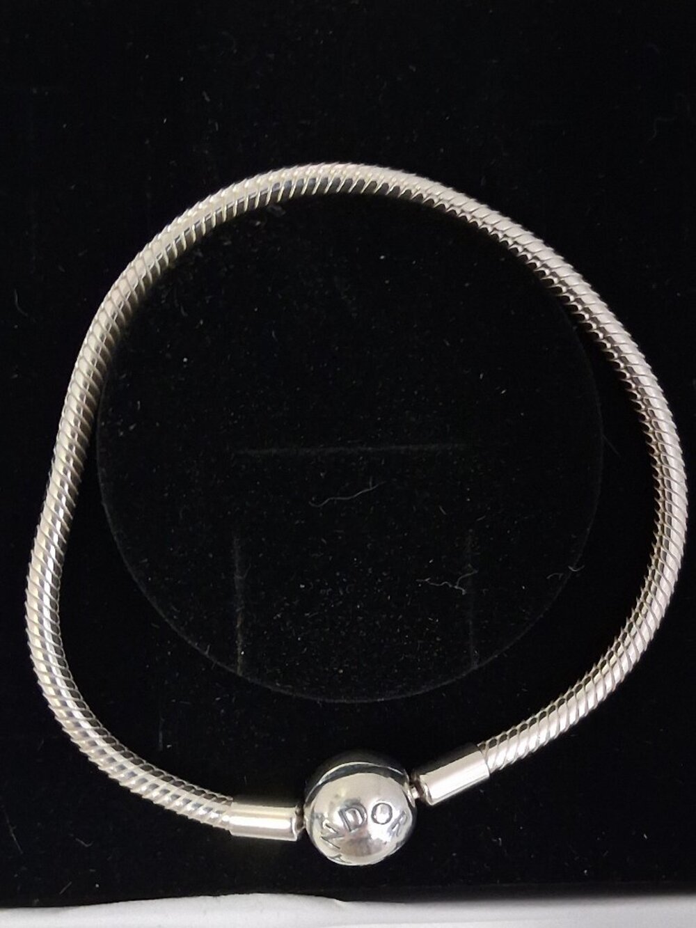 Pandora Moments Snake Chain Bracelet Sterling Silver (Style 590728-18)